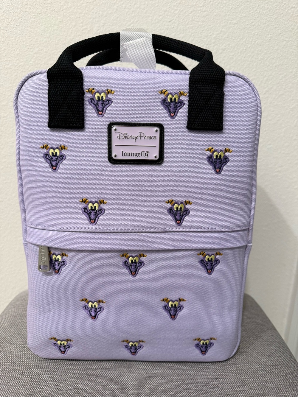 NEW! 2025 Disney Parks Epcot Figment Purple Canvas Loungefly Backpack